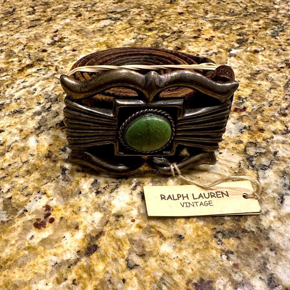 Men’s Ralph Lauren Vintage Distressed Belt Size 40 OBO